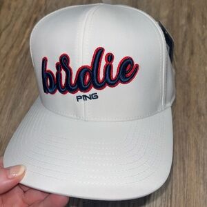 Ping White “Birdie” SnapBack hat 🧢⛳️ NWT